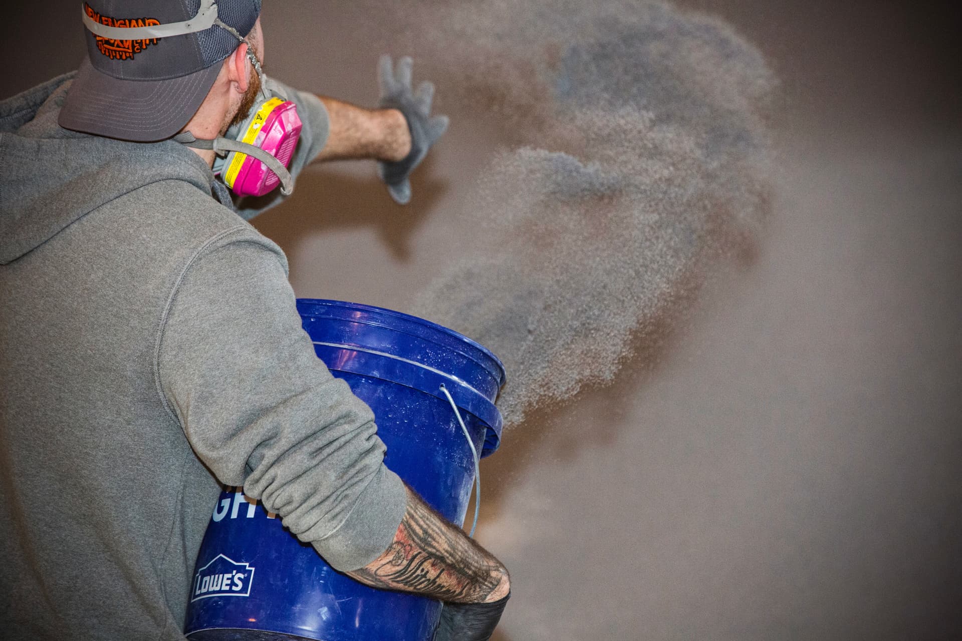 Acrylic flake garage floor